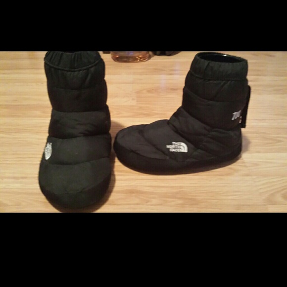 The north face down filled slipper booties