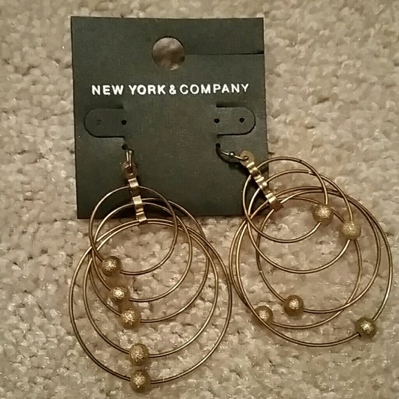 Gold hoop earrings