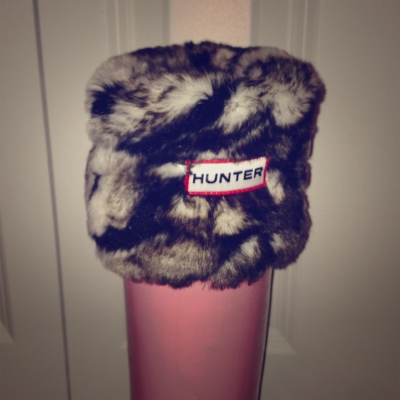 NEVER WORN Hunter zebra  boot socks