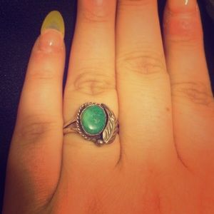 Cute Native American sterling turquoise ring