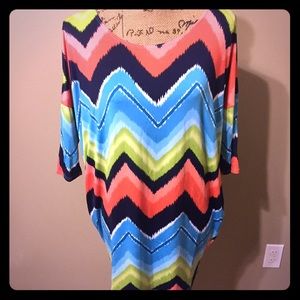 Chevron Tunic Top
