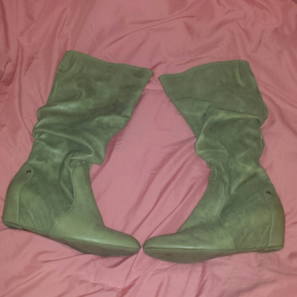 Jennifer lopez hidden wedge slouch boots <3