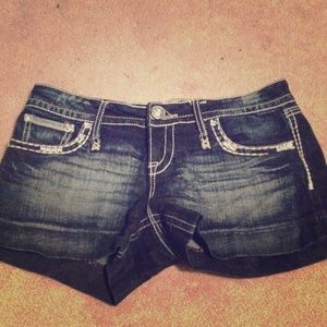 Denim shorts