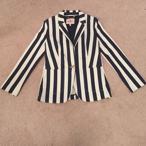 Juicy Couture Navy and White Blazer