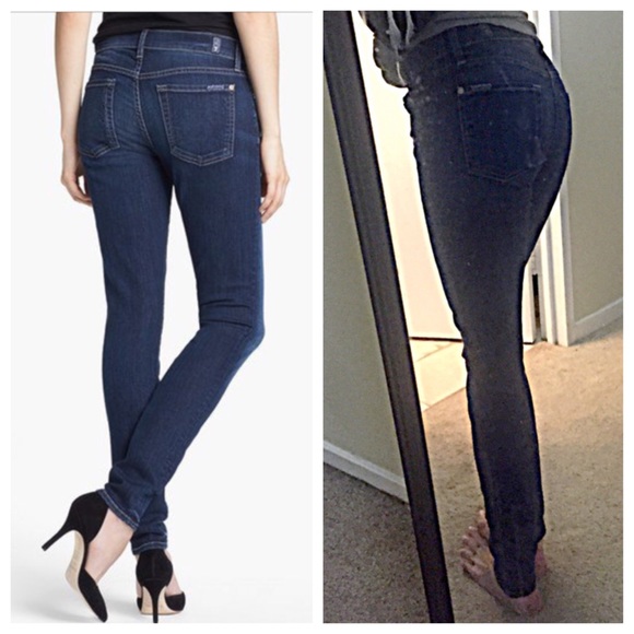 7 for all mankind the skinny jean size 25 - Picture 2 of 4