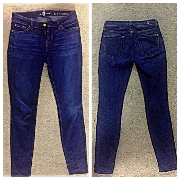 7 for all mankind the skinny jean size 25 - Picture 3 of 4