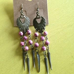 Cute pink earrings