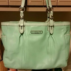 Coach leather tote
