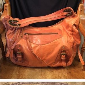 Tano leather hobo handbag