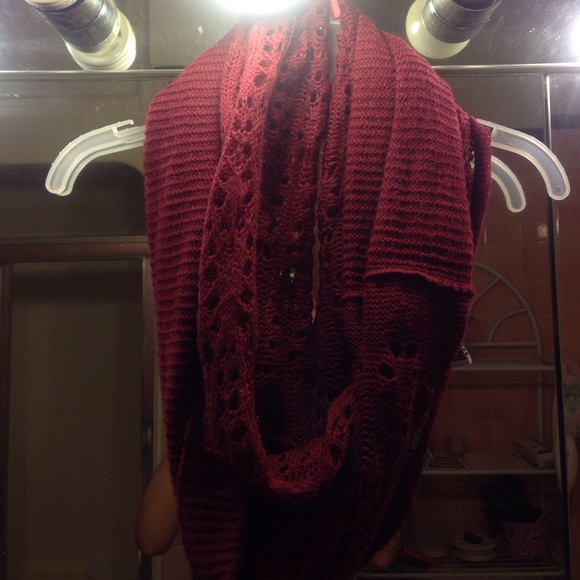 Pink infinity scarf