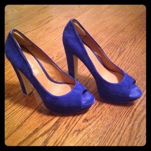 Aldo Blue Suede Shoes