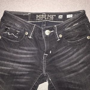Miss Me denim brand black skinny jeans