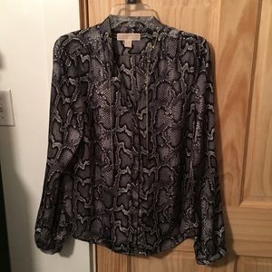 Michael Kors snake print blouse