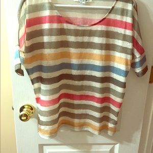 Striped flowy top