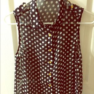 Polka dot blouse