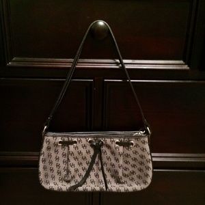 DOONEY & BOURKE BLACK/GRAY CANVAS HANDBAG