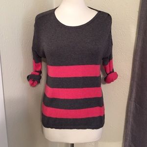 Gap Pink Stripe Sweater