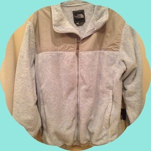 Light Blue Fuzzy North Face
