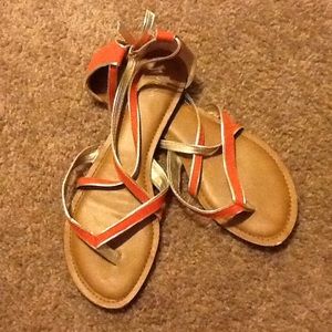 Peach Strappy Sandles