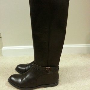 Loft brown knee high riding boots