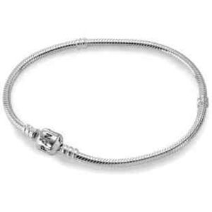 Silver Pandora Charm Bracelet w/ 2 clips