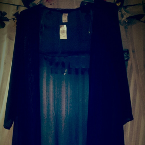 Transparent cardigan!