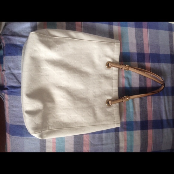 White patent leather