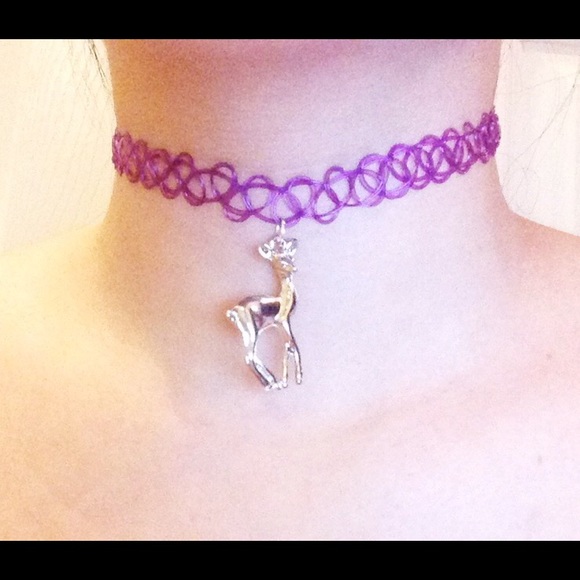 Tattoo Choker Purple