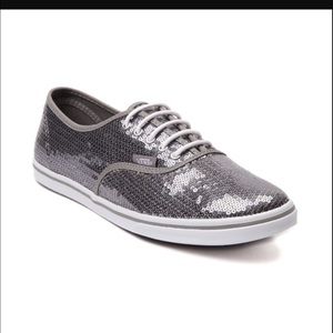 Silver sequin vans‼️