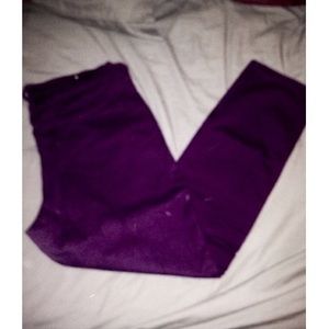 Purple skinny jeans