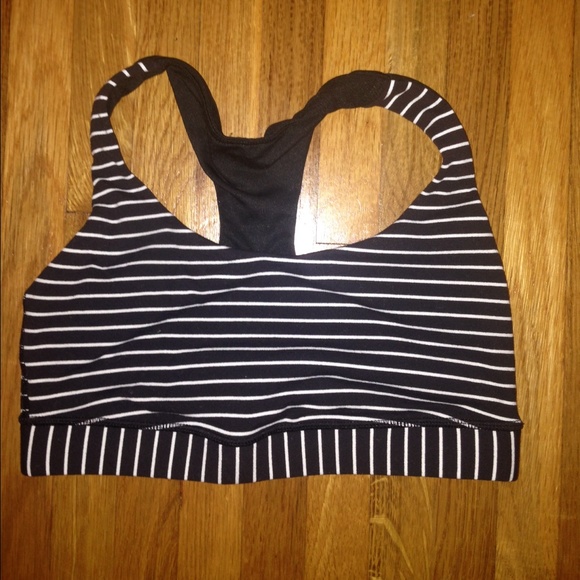 Striped Lulu Lemon Sports Bra
