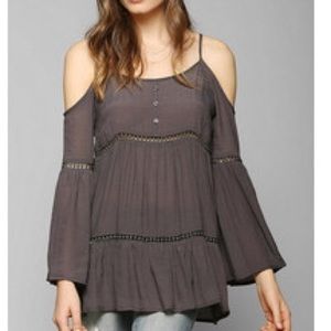 URBAN OUTFITTERS COLD SHOULDER BOHO TUNIC
