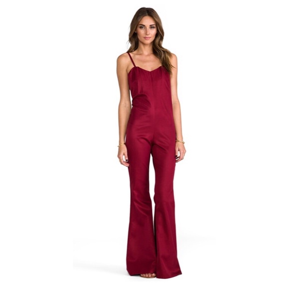 🌹305🌹Stone Cold Fox Red Jumpsuit