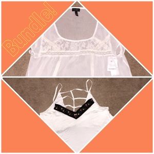 Bundle NWT Jessica Simpson Top + Crop Top