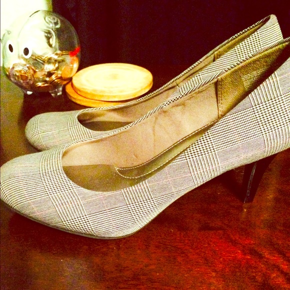 Grey high heels