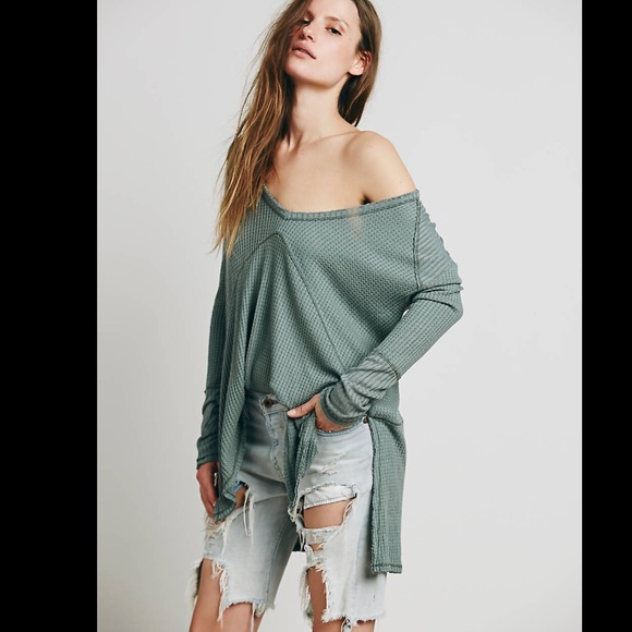 💜bundled Free People green thermal - Picture 3 of 4