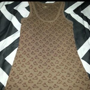 🎀😊PRiCEDROP😊🎀Brown bunny tanktop💖