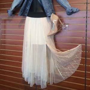 NEW lace skirt by Free people