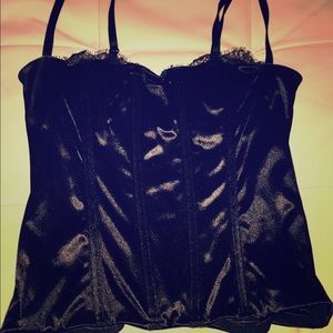 Victoria's Secret corset bra top with lace trim