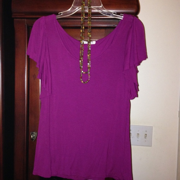 Burgundy top
