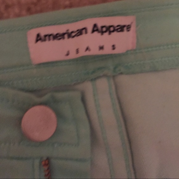 American apparel mint easy jeans
