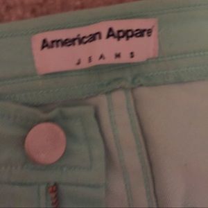 American apparel mint easy jeans