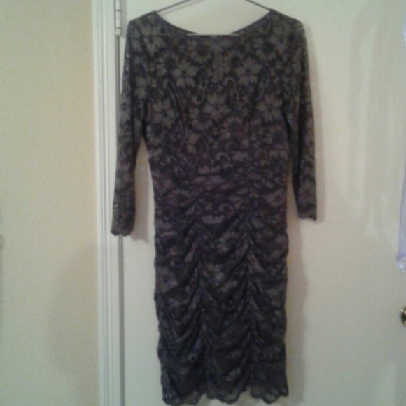 Charcoal grey lace dress (ROYAL COLLECTION)