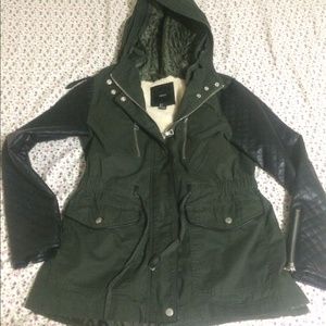 Forever 21 green jacket