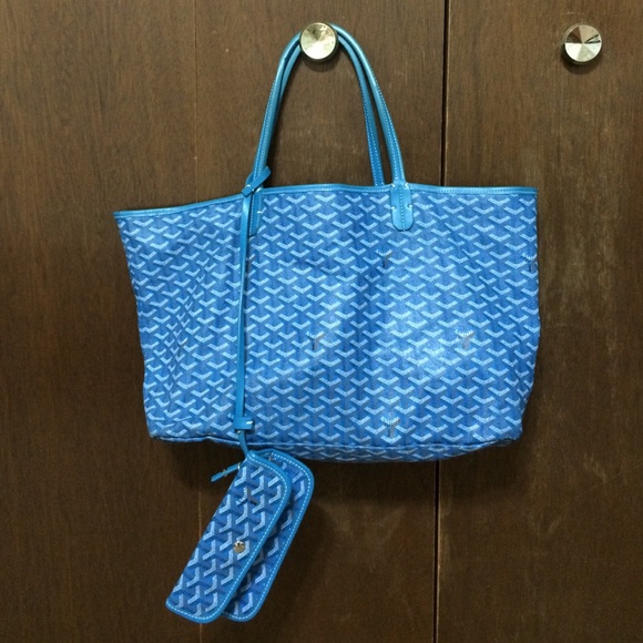 Blue canvas bag