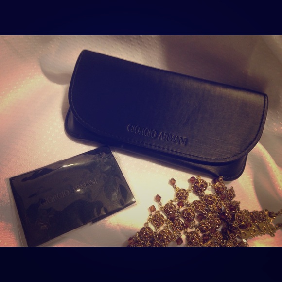 Giorgio Armani vintage black soft eyeglass case - Picture 1 of 4