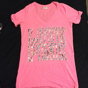 "Love Pink" top