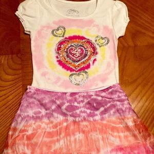 Justice 2 piece tie dye outfit size 10