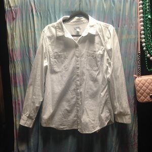 Plain White Button Down