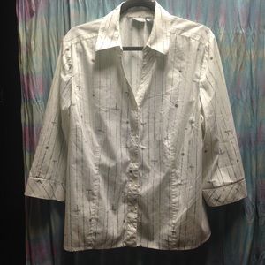 Flowers & Dragonflies Button Down